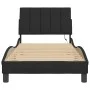 Estructura de cama con luces LED terciopelo negro 90x200 cm de , Camas y somieres - Ref: Foro24-3213759, Precio: 151,00 €, De...