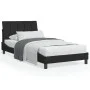 Estructura de cama con luces LED terciopelo negro 100x200 cm de , Camas y somieres - Ref: Foro24-3213765, Precio: 131,26 €, D...