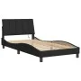 Estructura de cama con luces LED terciopelo negro 100x200 cm de , Camas y somieres - Ref: Foro24-3213765, Precio: 131,26 €, D...