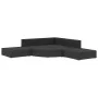 Set of 6 pieces of black synthetic rattan garden furniture and cushions by vidaXL, Garden sets - Ref: Foro24-46752, Price: 57...