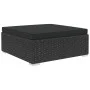 Set of 6 pieces of black synthetic rattan garden furniture and cushions by vidaXL, Garden sets - Ref: Foro24-46752, Price: 57...