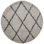 Modern high pile rug PAMPLONA anthracite beige Ø 80 cm by , Rugs - Ref: Foro24-375397, Price: 20,00 €, Discount: %