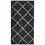 PAMPLONA moderner Langflorteppich Schwarz und Creme 80x150 cm von , Teppiche - Ref: Foro24-375405, Preis: 26,27 €, Rabatt: %