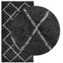 PAMPLONA moderner Langflorteppich Schwarz und Creme 80x150 cm von , Teppiche - Ref: Foro24-375405, Preis: 26,27 €, Rabatt: %