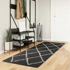 PAMPLONA modern long pile rug black and cream 80x250 cm by , Rugs - Ref: Foro24-375407, Price: 35,92 €, Discount: %