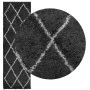 Alfombra de pelo largo moderna PAMPLONA negro y crema 80x250 cm de , Alfombras - Ref: Foro24-375407, Precio: 34,35 €, Descuen...