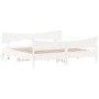 White pine wood bed frame with headboard 200x200cm by , Beds and slatted bases - Ref: Foro24-3216370, Price: 273,67 €, Discou...