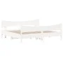 White pine wood bed frame with headboard 200x200cm by , Beds and slatted bases - Ref: Foro24-3216370, Price: 270,19 €, Discou...