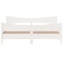 White pine wood bed frame with headboard 200x200cm by , Beds and slatted bases - Ref: Foro24-3216370, Price: 273,67 €, Discou...