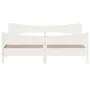 White pine wood bed frame with headboard 200x200cm by , Beds and slatted bases - Ref: Foro24-3216370, Price: 270,19 €, Discou...