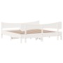 White pine wood bed frame with headboard 200x200cm by , Beds and slatted bases - Ref: Foro24-3216370, Price: 273,67 €, Discou...
