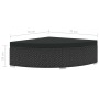 Set of 6 pieces of black synthetic rattan garden furniture and cushions by vidaXL, Garden sets - Ref: Foro24-46752, Price: 58...