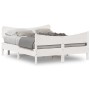 Estructura de cama con cabecero madera de pino blanco 150x200cm de , Camas y somieres - Ref: Foro24-3216379, Precio: 246,95 €...