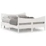 Estructura de cama con cabecero madera de pino blanco 150x200cm de , Camas y somieres - Ref: Foro24-3216379, Precio: 243,94 €...