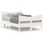 Bed frame with white pine wood headboard 120x200 cm by , Beds and slatted bases - Ref: Foro24-3216385, Price: 204,79 €, Disco...