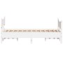 Bed frame with white pine wood headboard 120x200 cm by , Beds and slatted bases - Ref: Foro24-3216385, Price: 204,79 €, Disco...