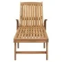 Sonnenliege mit Tisch aus massivem Teakholz von vidaXL, Liegen - Ref: Foro24-48017, Preis: 288,38 €, Rabatt: %