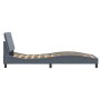 Dark gray velvet bed frame with headboard 90x200cm by , Beds and slatted bases - Ref: Foro24-3207826, Price: 164,40 €, Discou...