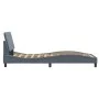 Dark gray velvet bed frame with headboard 90x200cm by , Beds and slatted bases - Ref: Foro24-3207826, Price: 151,40 €, Discou...