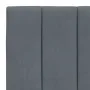Dark gray velvet bed frame with headboard 90x200cm by , Beds and slatted bases - Ref: Foro24-3207826, Price: 151,40 €, Discou...