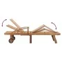 Sonnenliege mit Tisch aus massivem Teakholz von vidaXL, Liegen - Ref: Foro24-48017, Preis: 288,38 €, Rabatt: %
