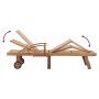 Sun lounger with solid teak table by vidaXL, Loungers - Ref: Foro24-48017, Price: 278,75 €, Discount: %