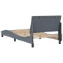Dark gray velvet bed frame with headboard 100x200 cm by , Beds and slatted bases - Ref: Foro24-3207832, Price: 149,00 €, Disc...