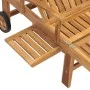 Sonnenliege mit Tisch aus massivem Teakholz von vidaXL, Liegen - Ref: Foro24-48017, Preis: 288,38 €, Rabatt: %