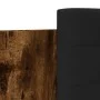 Smoked oak engineered wood bed with headboard 75x190 cm by , Beds and slatted bases - Ref: Foro24-3209979, Price: 129,95 €, D...
