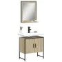 Badezimmermöbel-Set, 2-teilig, Holzwerkstoff, Sonoma-Eiche von , Badezimmermöbel - Ref: Foro24-3214335, Preis: 83,66 €, Rabat...