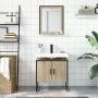 Badezimmermöbel-Set, 2-teilig, Holzwerkstoff, Sonoma-Eiche von , Badezimmermöbel - Ref: Foro24-3214335, Preis: 83,66 €, Rabat...
