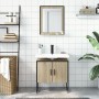 Bathroom furniture set 2 pieces engineered wood sonoma oak by , Bathroom furniture - Ref: Foro24-3214335, Price: 84,92 €, Dis...