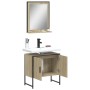 Bathroom furniture set 2 pieces engineered wood sonoma oak by , Bathroom furniture - Ref: Foro24-3214335, Price: 84,92 €, Dis...