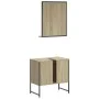 Badezimmermöbel-Set, 2-teilig, Holzwerkstoff, Sonoma-Eiche von , Badezimmermöbel - Ref: Foro24-3214335, Preis: 83,66 €, Rabat...