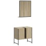 Bathroom furniture set 2 pieces engineered wood sonoma oak by , Bathroom furniture - Ref: Foro24-3214335, Price: 84,92 €, Dis...