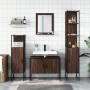 Set de muebles de baño 4 pzas madera contrachapada marrón roble de , Muebles de baño - Ref: Foro24-3214363, Precio: 229,54 €,...