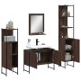 Set de muebles de baño 4 pzas madera contrachapada marrón roble de , Muebles de baño - Ref: Foro24-3214363, Precio: 229,54 €,...