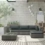 5-teiliges Gartenmöbel-Set und graue synthetische Rattankissen von vidaXL, Gartensets - Ref: Foro24-46783, Preis: 599,97 €, R...