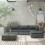 5-teiliges Gartenmöbel-Set und graue synthetische Rattankissen von vidaXL, Gartensets - Ref: Foro24-46783, Preis: 521,23 €, R...