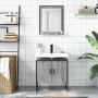 Set de muebles de baño 2 pzas madera de ingeniería gris sonoma de , Muebles de baño - Ref: Foro24-3214337, Precio: 87,13 €, D...
