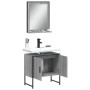 Set de muebles de baño 2 pzas madera de ingeniería gris sonoma de , Muebles de baño - Ref: Foro24-3214337, Precio: 87,13 €, D...