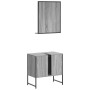 2-teiliges Badmöbel-Set aus Sonoma-grauem Holzwerkstoff von , Badezimmermöbel - Ref: Foro24-3214337, Preis: 87,13 €, Rabatt: %