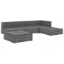 5-teiliges Gartenmöbel-Set und graue synthetische Rattankissen von vidaXL, Gartensets - Ref: Foro24-46783, Preis: 599,97 €, R...