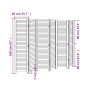 6-teilige Trennwand aus weißem Paulownia-Massivholz von , Raumteiler - Ref: Foro24-358841, Preis: 160,41 €, Rabatt: %