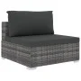5-teiliges Gartenmöbel-Set und graue synthetische Rattankissen von vidaXL, Gartensets - Ref: Foro24-46783, Preis: 599,97 €, R...