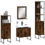 4-teiliges Badmöbel-Set aus Raucheichen-Sperrholz von , Badezimmermöbel - Ref: Foro24-3214356, Preis: 212,33 €, Rabatt: %