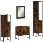 4-teiliges Badmöbel-Set aus Raucheichen-Sperrholz von , Badezimmermöbel - Ref: Foro24-3214356, Preis: 212,33 €, Rabatt: %