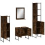 4-teiliges Badmöbel-Set aus Raucheichen-Sperrholz von , Badezimmermöbel - Ref: Foro24-3214356, Preis: 212,33 €, Rabatt: %