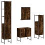 4-teiliges Badmöbel-Set aus Raucheichen-Sperrholz von , Badezimmermöbel - Ref: Foro24-3214356, Preis: 212,33 €, Rabatt: %