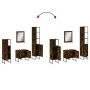 4-teiliges Badmöbel-Set aus Raucheichen-Sperrholz von , Badezimmermöbel - Ref: Foro24-3214356, Preis: 212,33 €, Rabatt: %